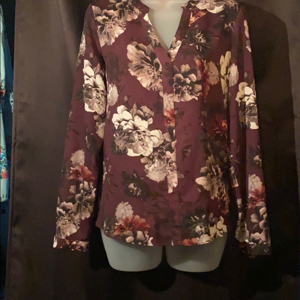J Lo Flower Print Blouse